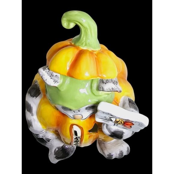 BLUE SKY Goldminc HALLOWEEN CAT KITTY POPS PUMPKIN TEALIGHT Luminary - Picture 8 of 12